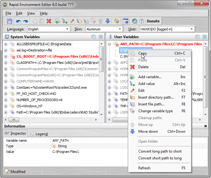 Screenshot for Rapid Environment Editor 6.1.0.812